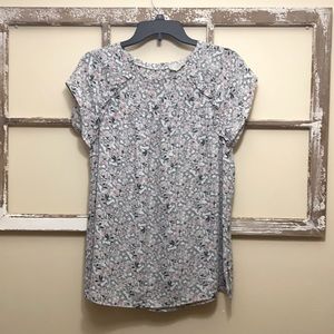 LOFT Floral Top - Size L